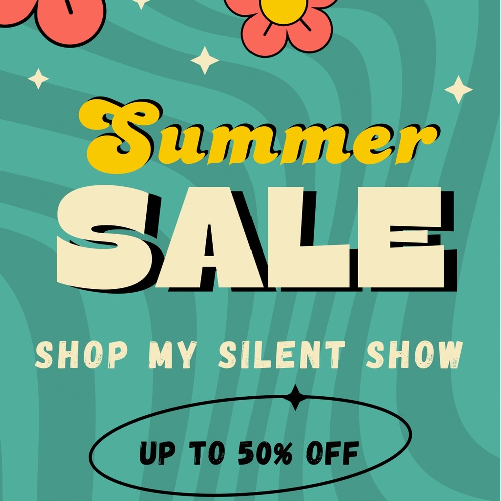 Summer sale!! 4:00pm!  Up To 50% Off